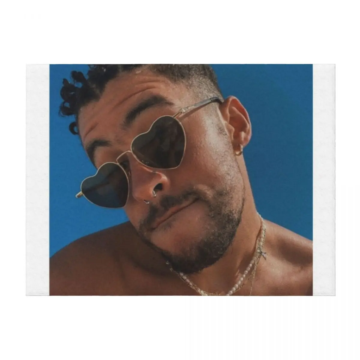 

Bad bunny Throw Blanket christmas gifts Loose Bed linens Furrys Blankets