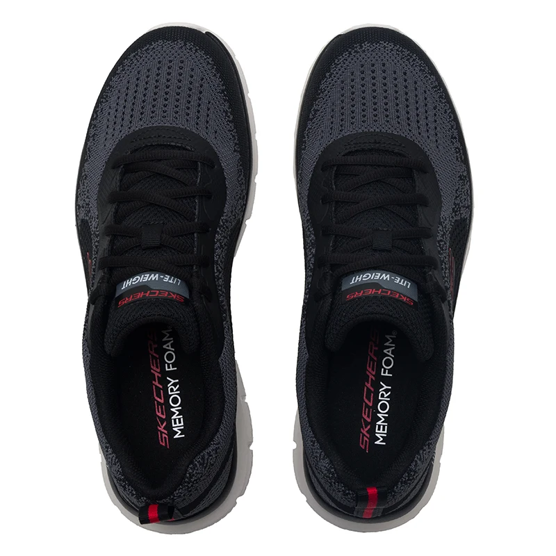 

Skechers Men's Shoes, Lightweight Soft-Soled Walking Shoes, Mesh Breathable Casual Shoes, Shock-Absorbing and Wear-Resistant Sports Shoes 232699-Bkrd