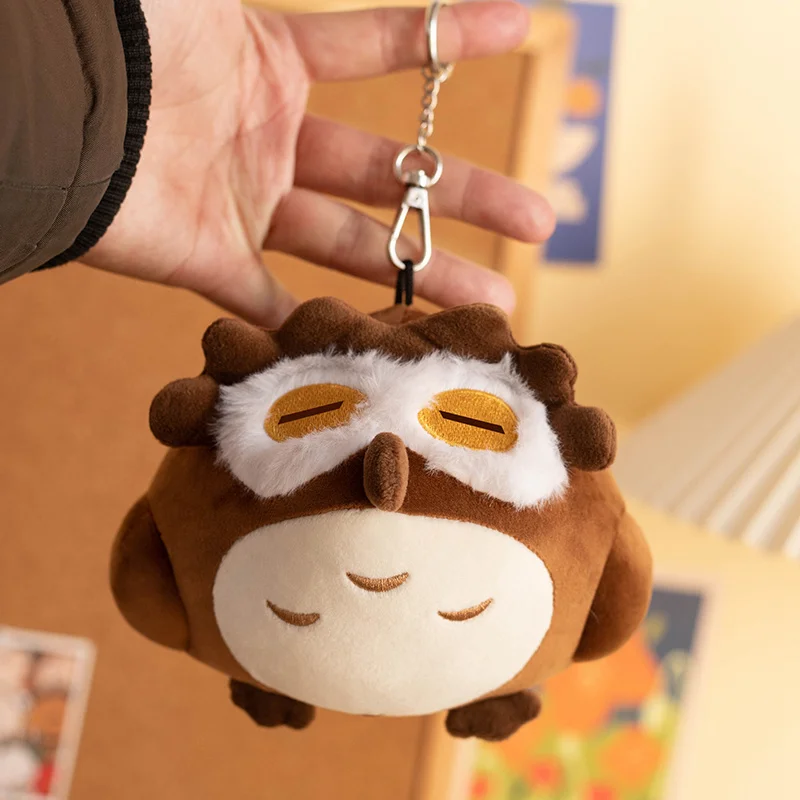 15CM Lovely Owl Plush Pendant Toys Adventure Games Genshin Impact Diluc Stuffed Soft Keychain for Children Kids Birthday Gifts