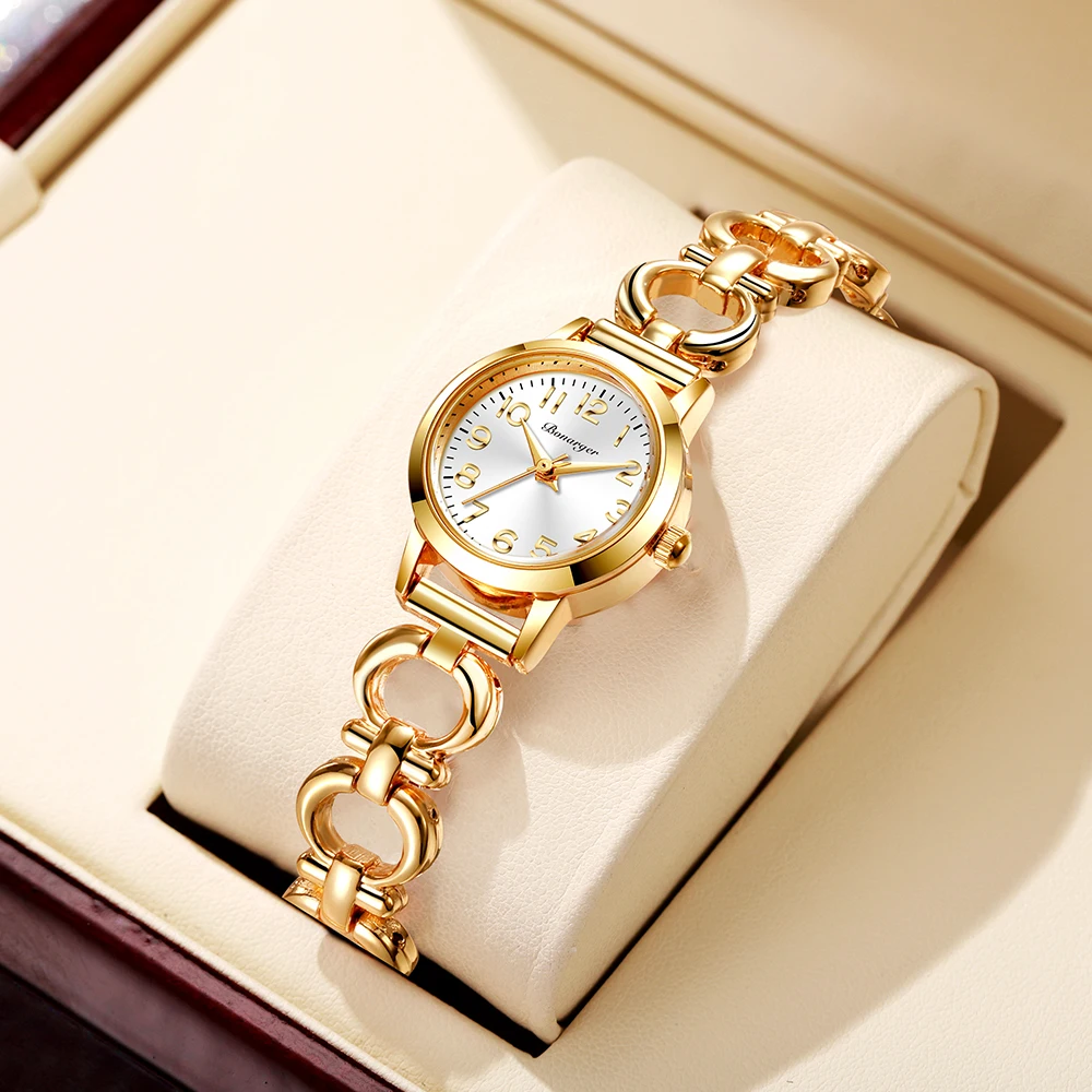 BONARGER 2026 New Women's Quartz Watches Niche Styles Vintage Women's Watches Fashion Dress Watch Gifts relogio feminino
