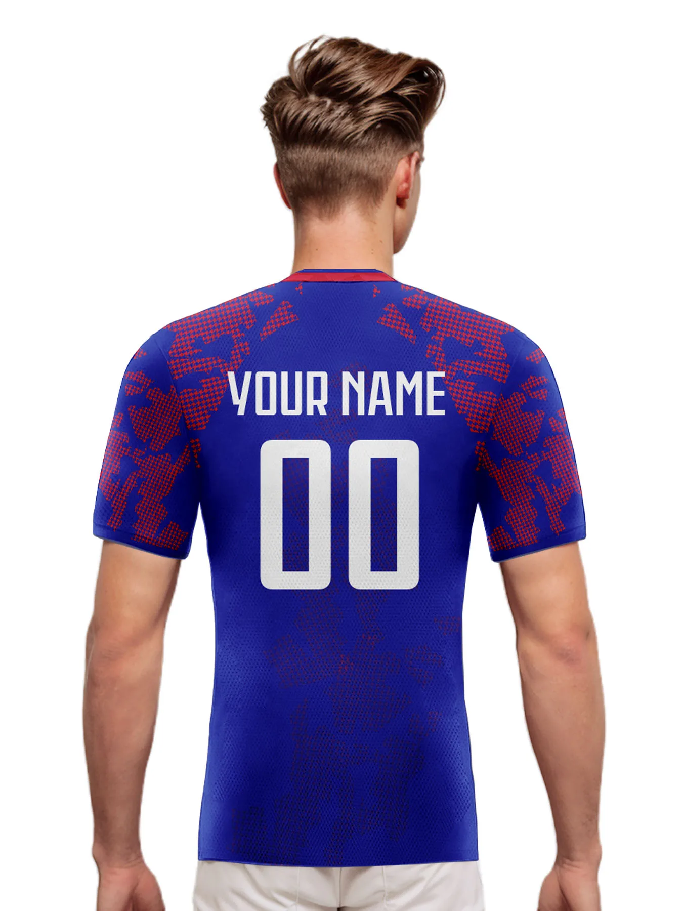 Custom Haiti Soccer Jersey Personalized Name Number, National Team Football Shirt Flag Design for Men Youth Women