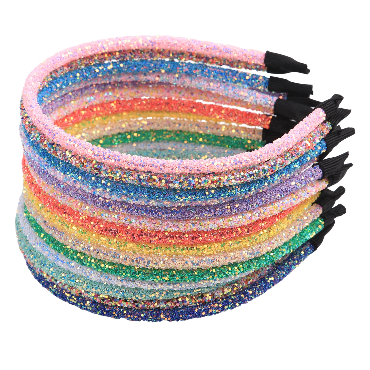 1PC Cute Girls Headbands Glitter Rainbow Hairbands Sparkly Hairbands Kids Children Party Decoration Hair Accessories