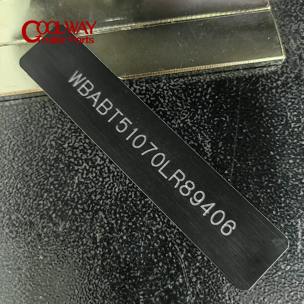 150mm Stamped Black Aluminu VIN HIN Frame Number Serial Date Model ID TAG Identification Plate Hull Boat Vehicle Truck Trailer