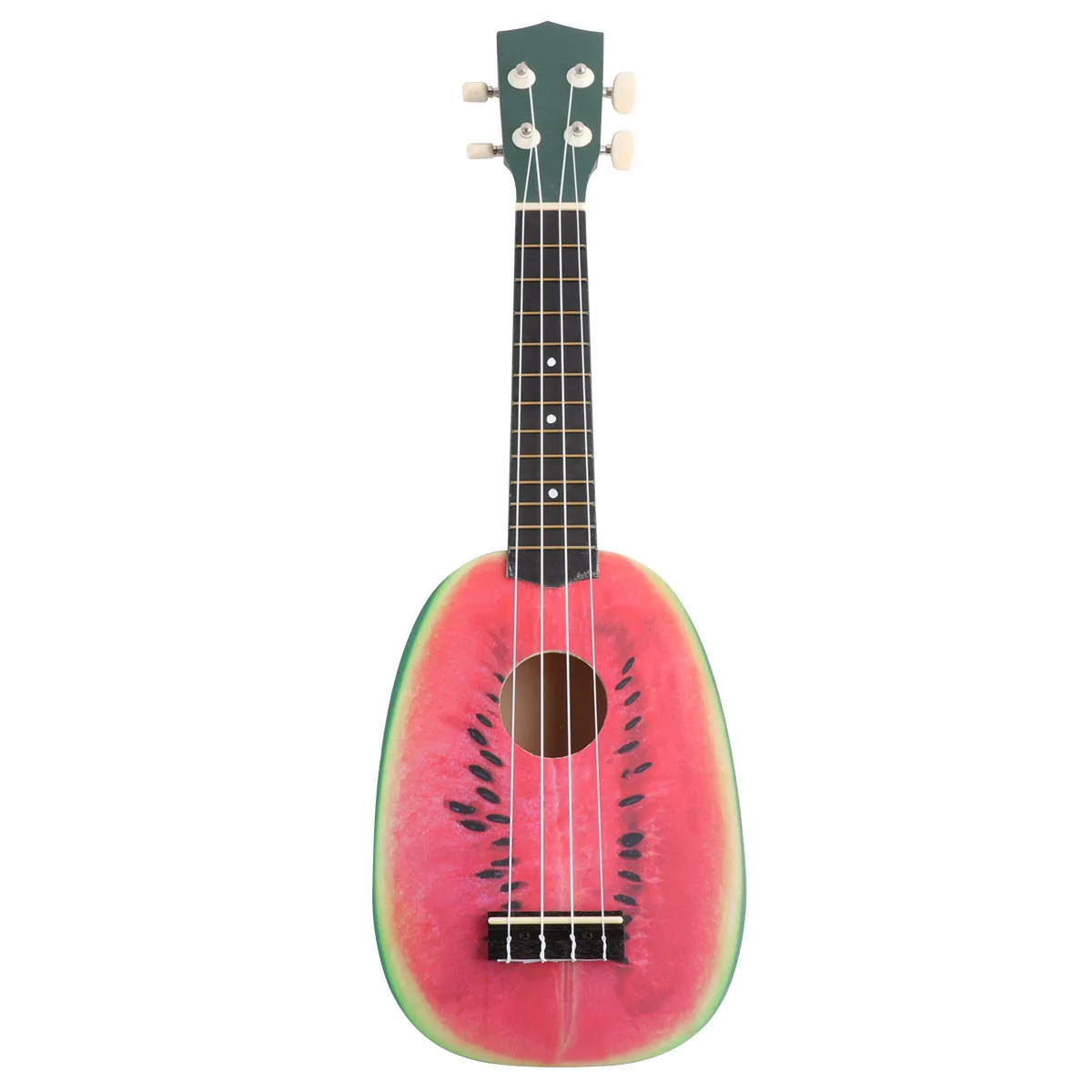 

21 Inch Concert Ukulele 4 String Musical Instrument Sapele Body Carbon Nylon Strings Gift For s Adults Watermelon