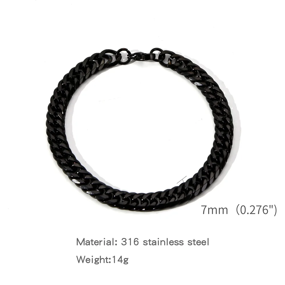 Gold Farbe Edelstahl Kubanischen Kette männer Armband Einfache Retro Armband Für Frauen Hip Hop Schmuck Trend Zubehör Geschenk