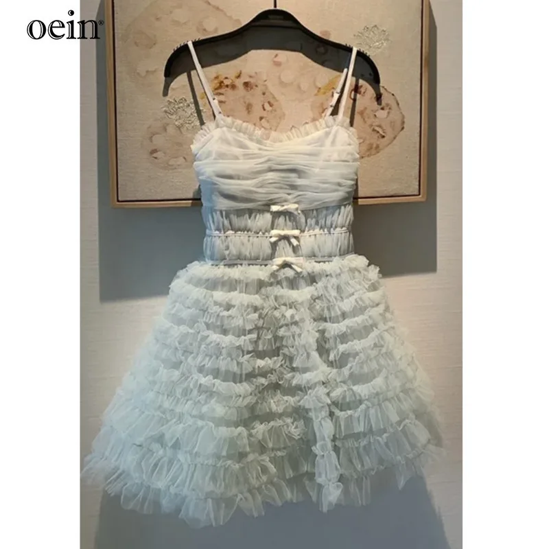 [oein] Discount Collection Limited Heavy Industry Bow Yarn Princess Dress