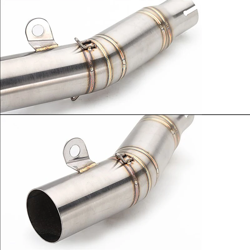 Slip On For YAMAHA YZF-R6 2006-2025 Motorcycle Exhaust Escape System Middle Link Pipe 60mm Muffler Stainless Steel view 3