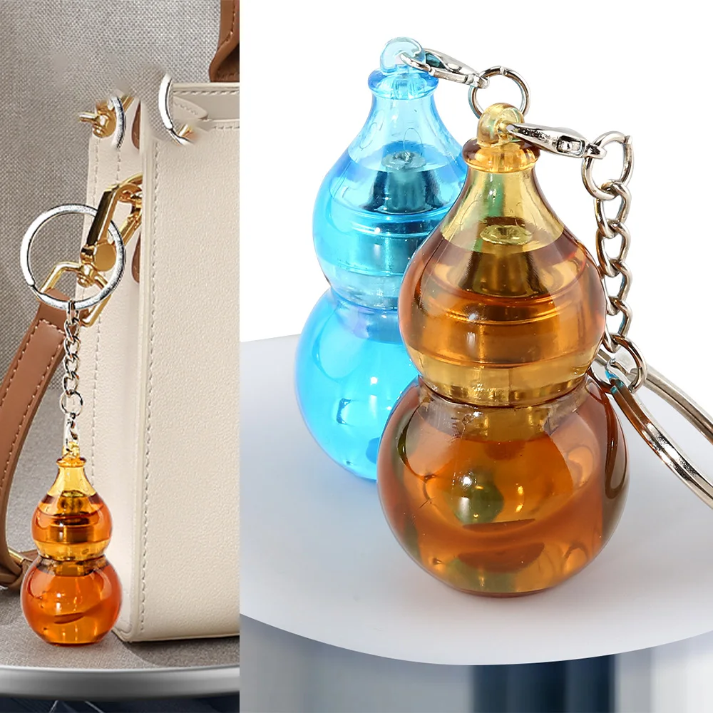 

Gourd EDC Fingertip Spinning Top Snap Coin Keychain Bags Small Pendant Niche Decompression Toy Hand Spinner Suspension Toys