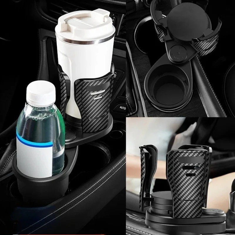 1pc Car Cup Holder Car Supplies Cup Multi-functional Beverage Rack for Vehicles, Two-layer Storage Rack Teacup Holder, Water Cup