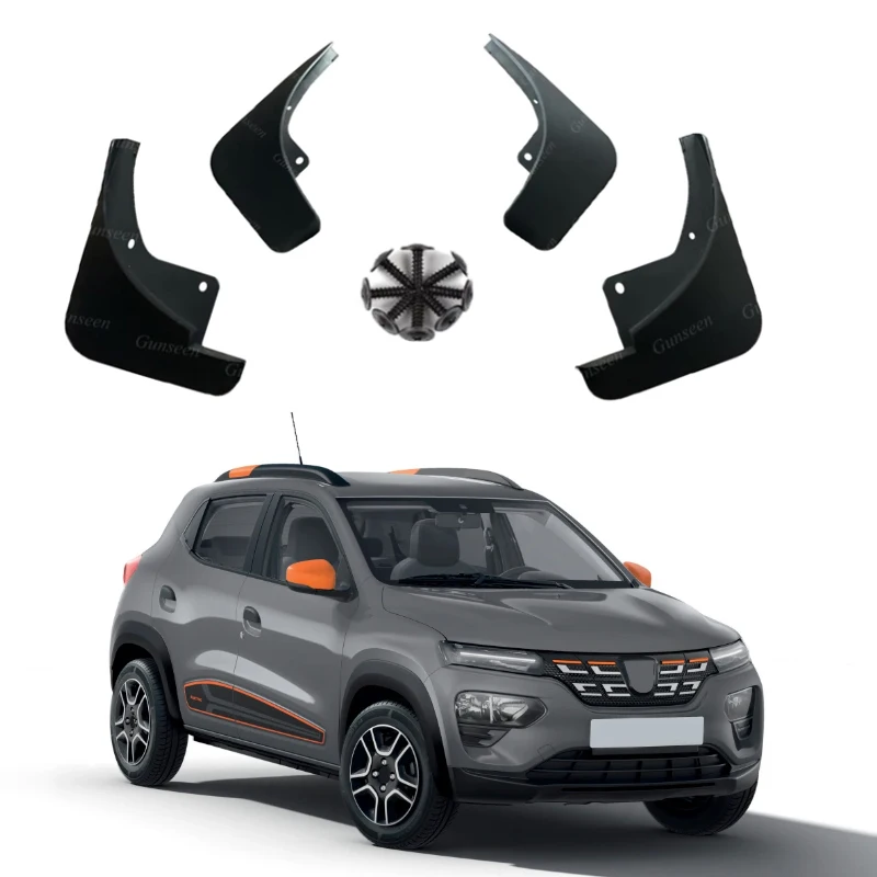 Car Mud Guards Flaps Auto Splash 2019 2020 2021 2022 2023 2024 For Renault Kwid Accessories Front Rear Mudguard Fender 4Pcs