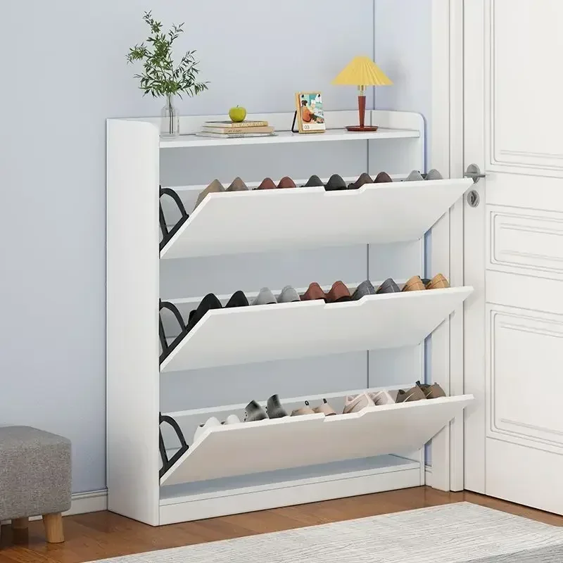 Ultra-thin shoe cabinet, storage cabinet at the entrance of the household, high-capacity storage cabinet, multi-layer shoe rack.