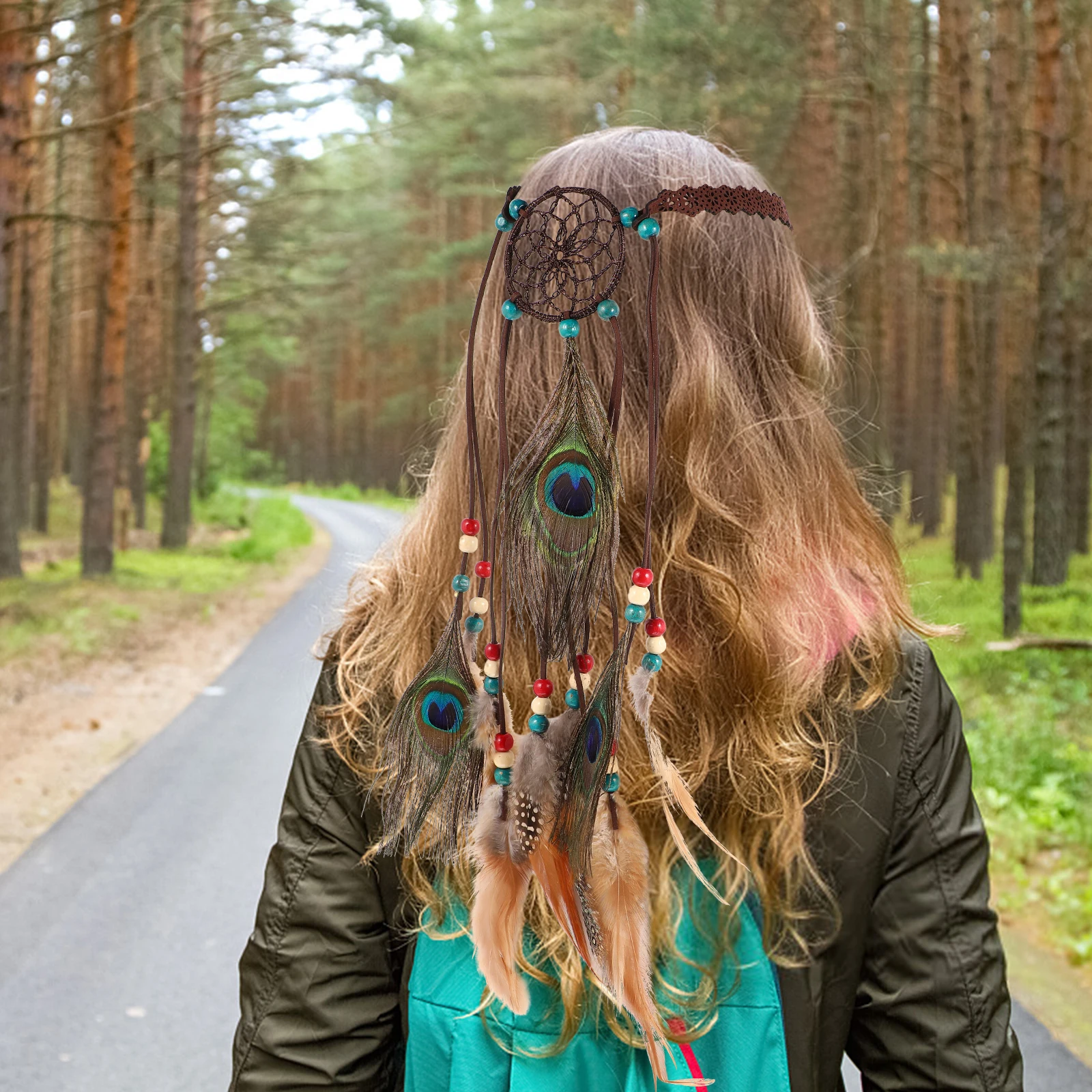 

Hairb Bohemia Style Stretchy Durable H made Girls Accessories Birthday Gift Tassel Headb Headdress Hair Ring Rope Headb