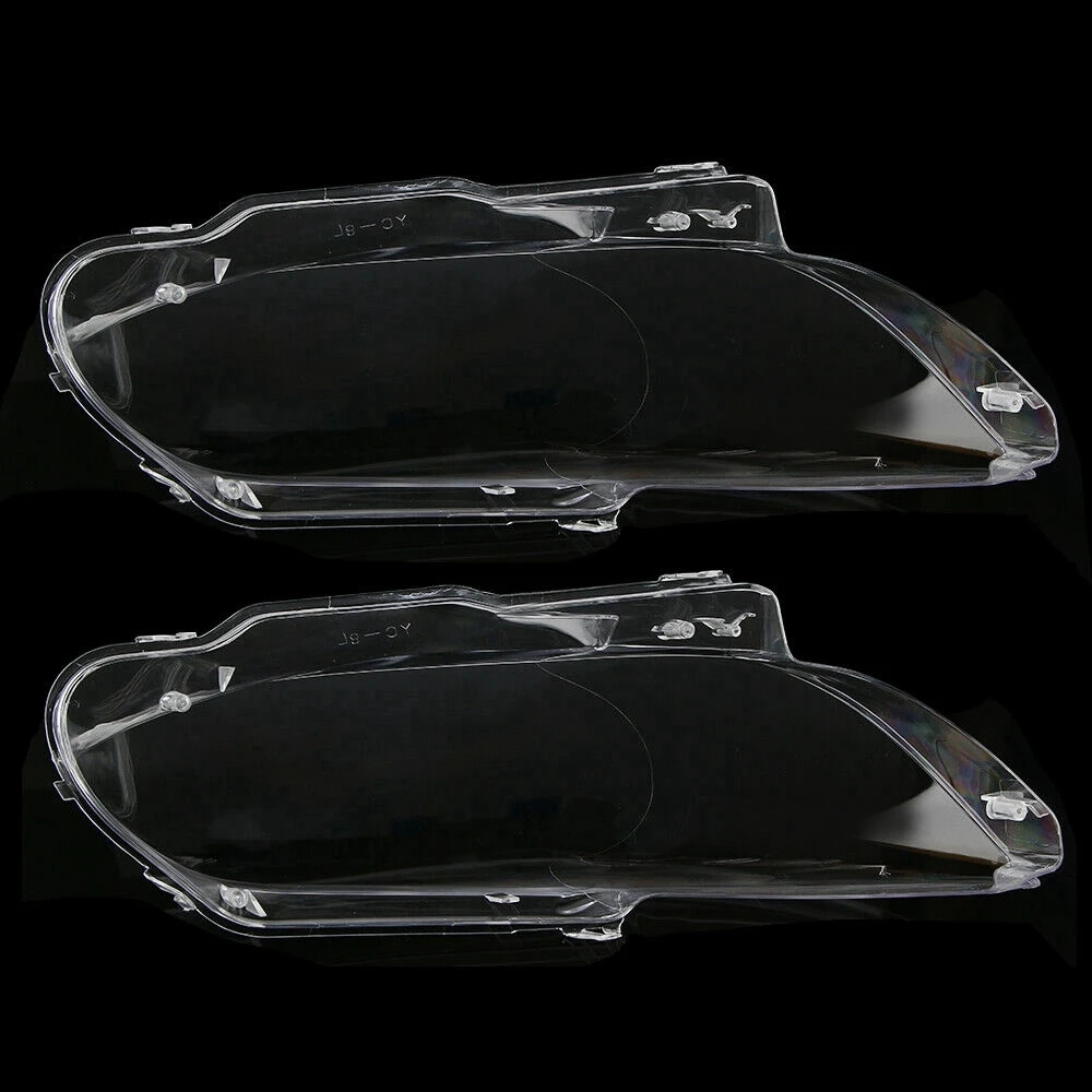 AC52-1Pair Headlight Head Light Lamp Lens Cover For BMW E92 E93 Coupe M3 328I 335I Cabrio 2006-2010