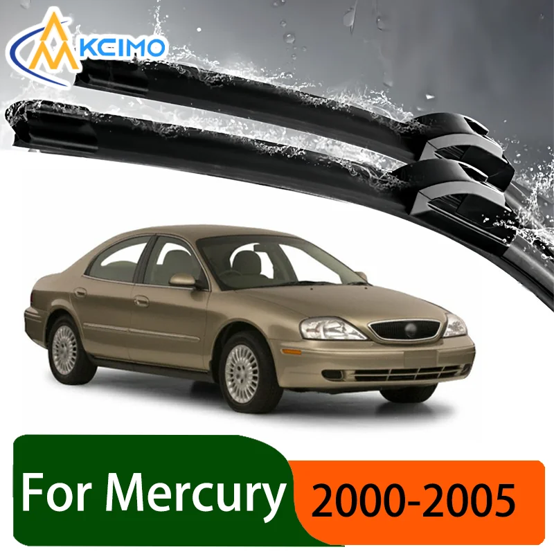 

Silent Black Front Rear Wiper Blades Set for Mercury Sable 2000-2005 2001 Auto Windscreen Windshield Window Wiper Accessories