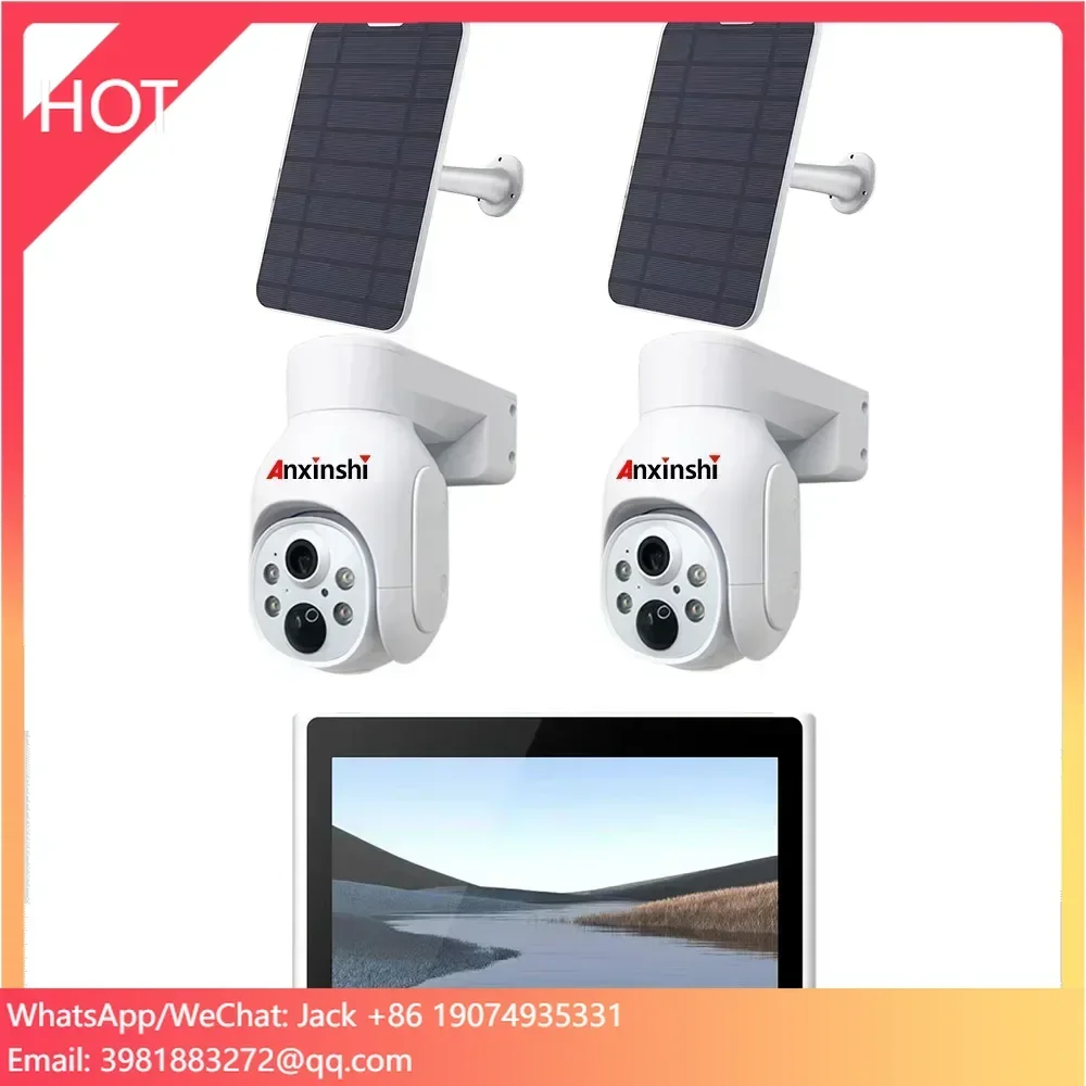 

Anxinshi Brand Solar Wifi Camera CCTV System for Home Security 2 4 6 8 Channel Kits 4mp