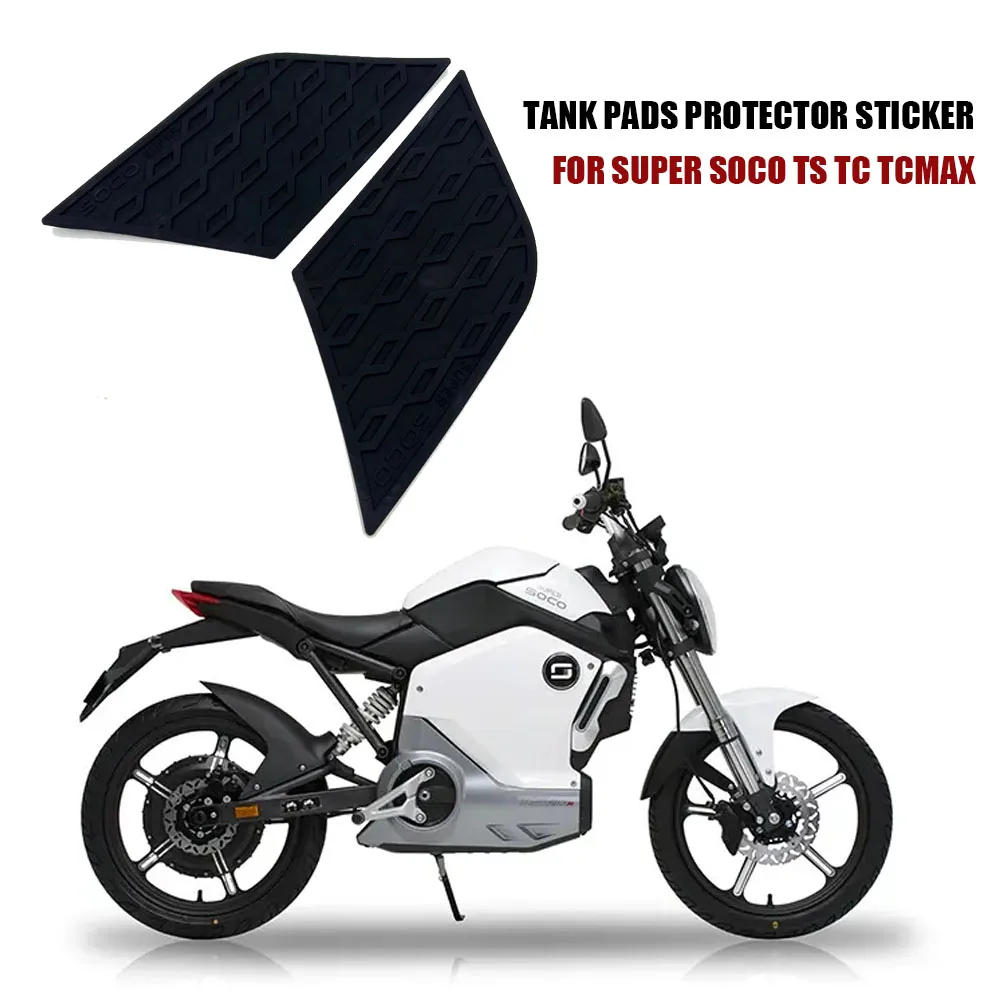 For Super Soco TS TC TCmax TC MAX Motorcycle Tank Pads Protector Sticker Decal Gas Knee Grip Tank Traction Pad