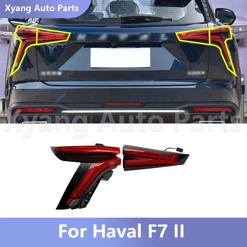 

Задний фонарь заднего бампера для Haval F7 II, комбинированный фонарь, задний фонарь, стоп-сигнал, сквозной фонарь, стоп-сигнал