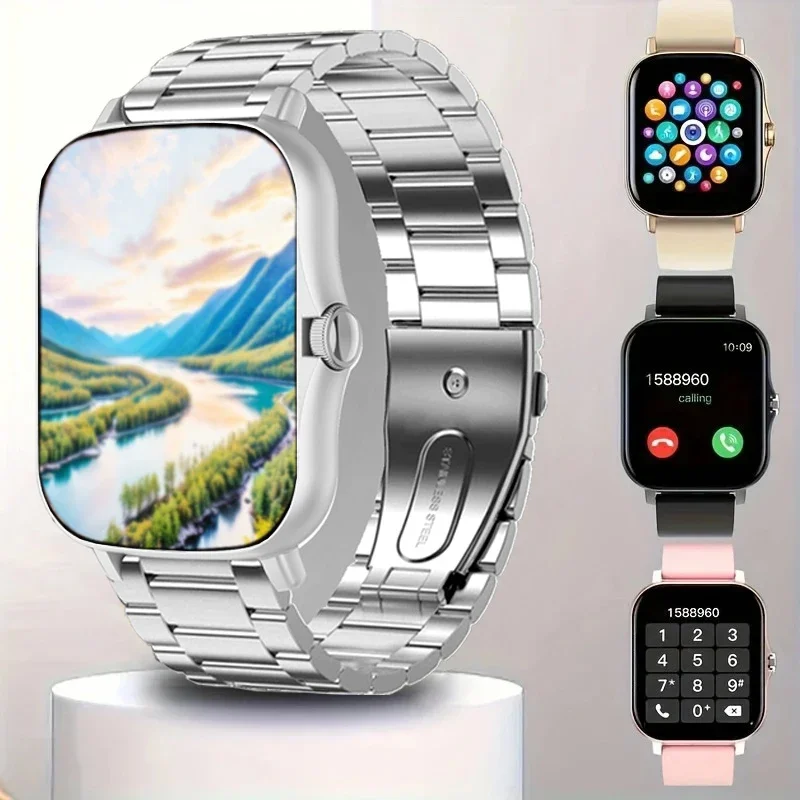 

Смарт-часы 2025 года, Bluetooth, 1,9 дюйма, HD-дисплей, индивидуальный циферблат, reloj Smarthwhatch Masculino для мужчин и женщин, умные часы с Android ios