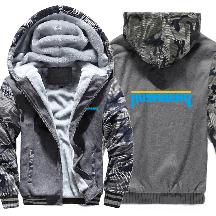 Husaberg-Pull à manches longues pour moto, sweats à capuche camsolomon, veste d'hiver, manteau PVD