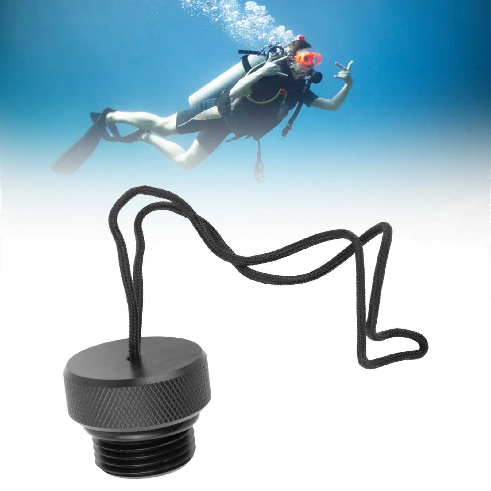 High Quality Brand New Dust Cover First Stage For DIN Valves Lightweight Scuba Diving 15g Black DIN Tank Valve