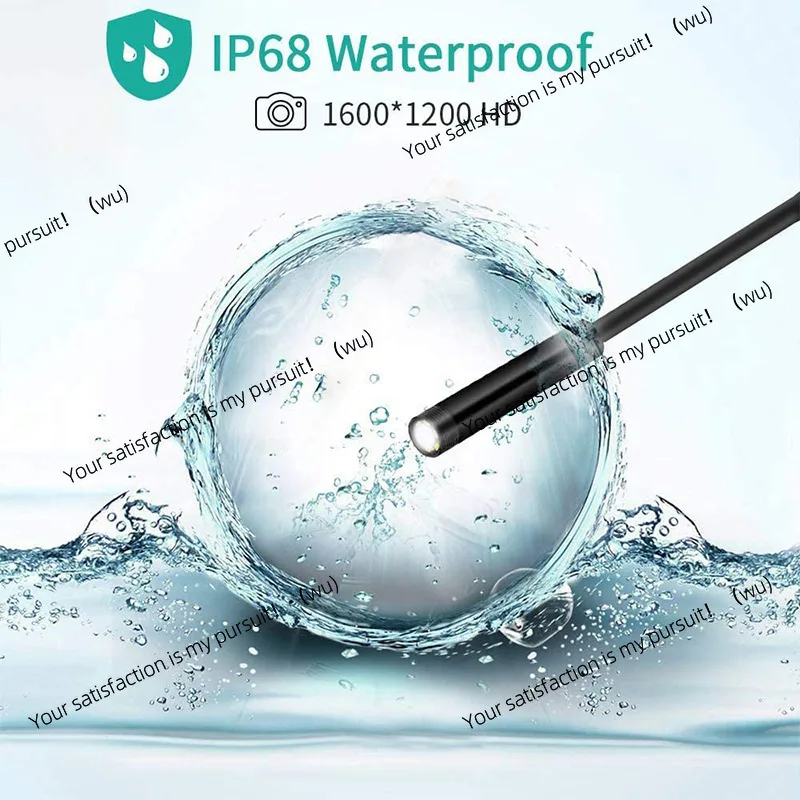 8Mm 3-in-1 1200p/1080P high definition pipe mobile phone computer industrial auto repair waterproof industrial endoscope