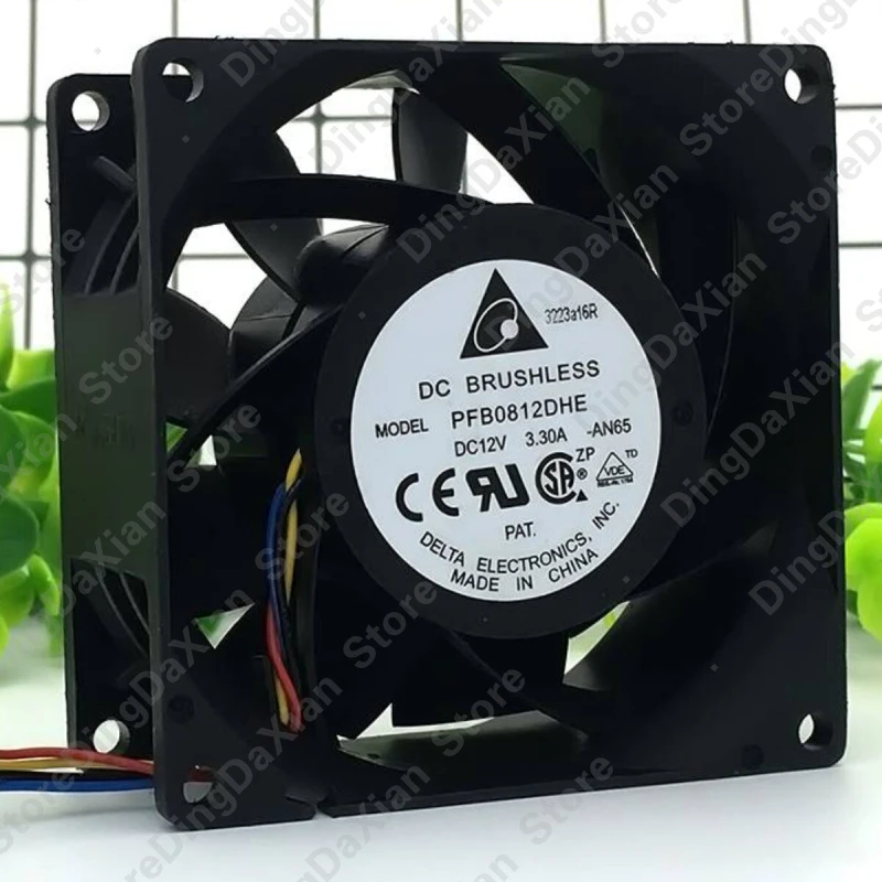 X 1PCS For DELTA PFB0812DHE | 12V 3.30A | 8CM | High Air Volume Super Violent Cooling Fan