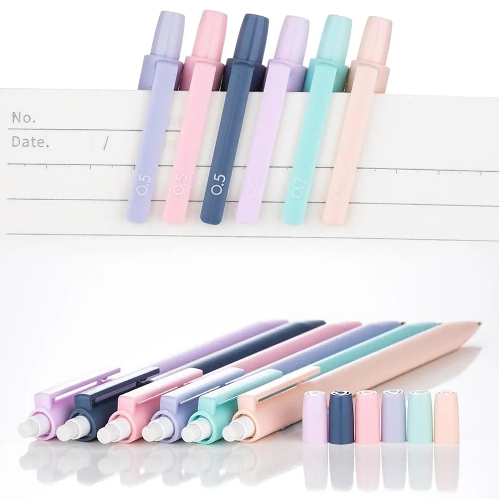 Imagem -02 - Lápis Mecânico Automático com Bolsa Voltar para a Escola Papelaria Suprimentos 0.5 0.7 mm Leads2 Eraser Kawaii 13 Pcs por Conjunto