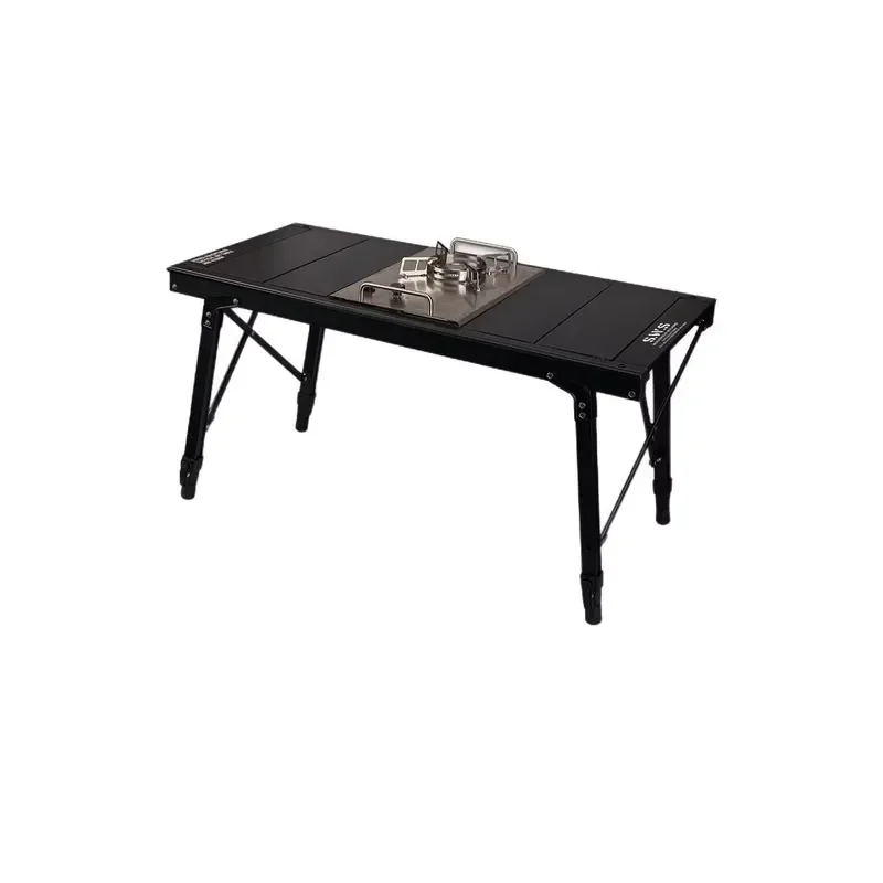 Portable Aluminum IGT Folding Table Adjustable Height Outdoor Camping Tactical Roll Up Desk Non Toxic BBQ Multi Function Gear