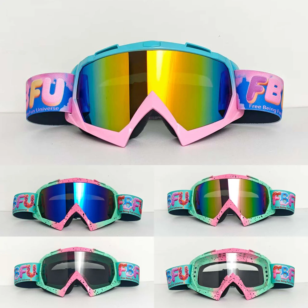 

Модные лыжные очки FBFU для взрослых, мужчин и женщин, защитные очки для горных видов спорта, зимние защитные очки для взрослых, зимние санки, спортивные