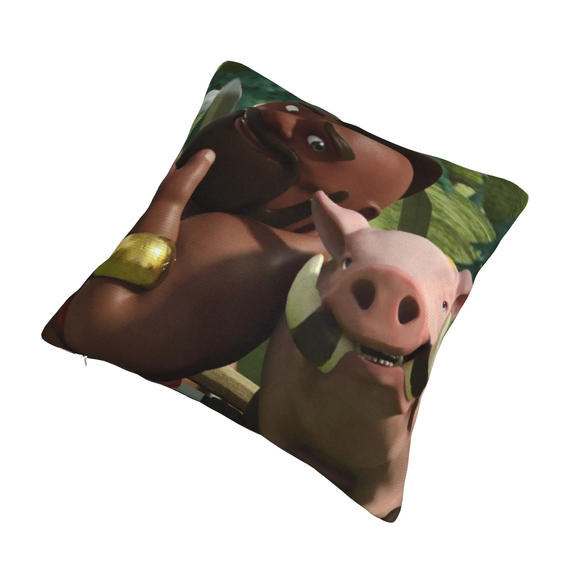 Decorative Pillowcases Hog Rider  Stuff Seat  Throw Pillow Case Cover Square Multi Size
