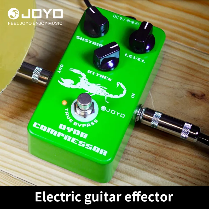 JOYO JF-10 Dynamic Compressor Guitar Effect Pedal Low Noise Classic Compressor Effect Electric Guitar Pedal True Bypass