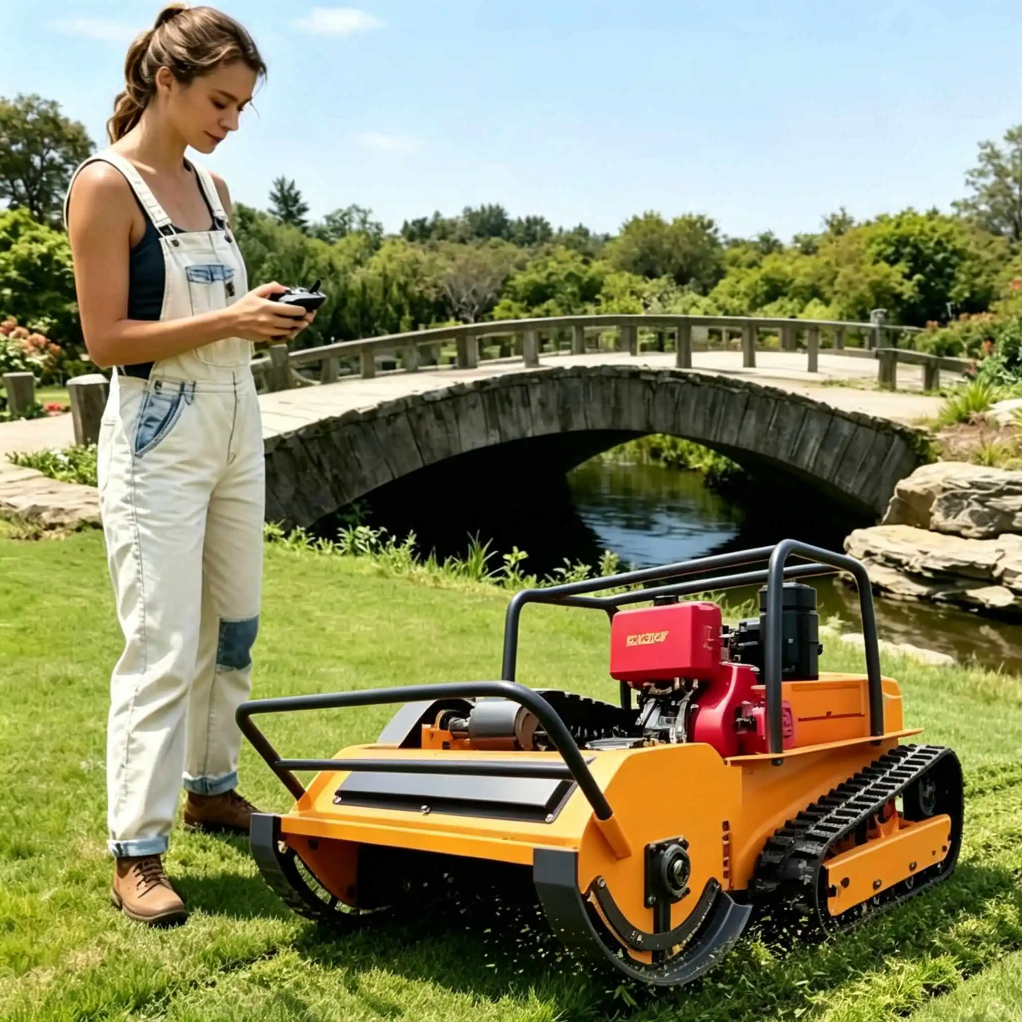 Construction Adjustable Small Customizable Lawn Mower Four-Stroke Slope CE Certified DIY Available Commercial Grade