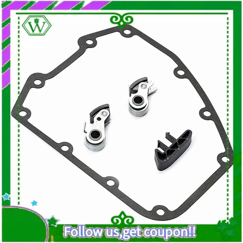 

AC34-Motorcycle Cam Chain Tensioner Outer & Inner Complete Kit Parts With Guide & Cover Gasket For Twin 1999-2006