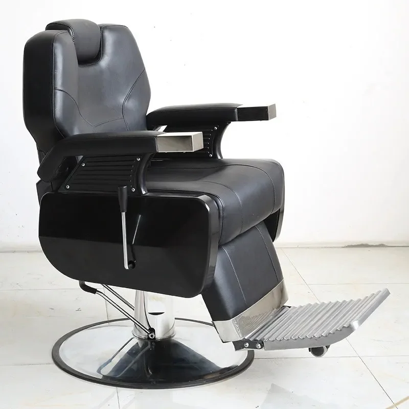 Manufacturer retro hair salon oily head large men's barber shop barber shop chair reclining shaving hair