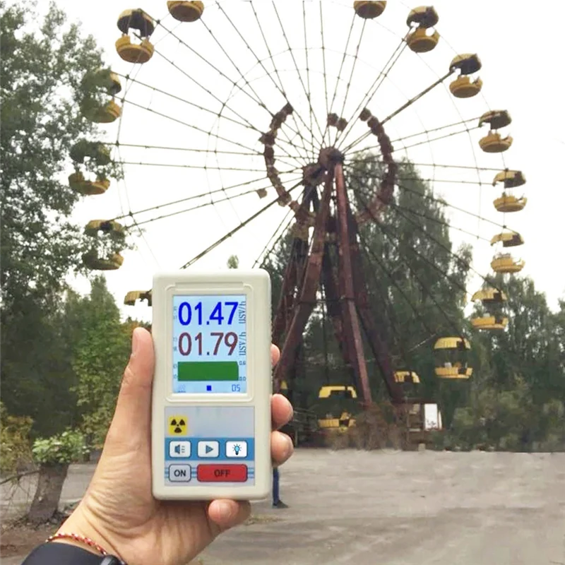 Venda quente-BR-6 contador geiger lcd testador de radioatividade para detectar dose pessoal de radiação nuclear para detectar raio x beta