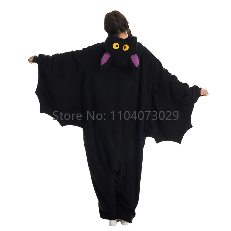 

qa156Onesieshow Animal Kigurumi Pyjamas Halloween Onesies Adult Kids Cartoon Bat Pajama Cosplay Party Costume Women Men Homewear