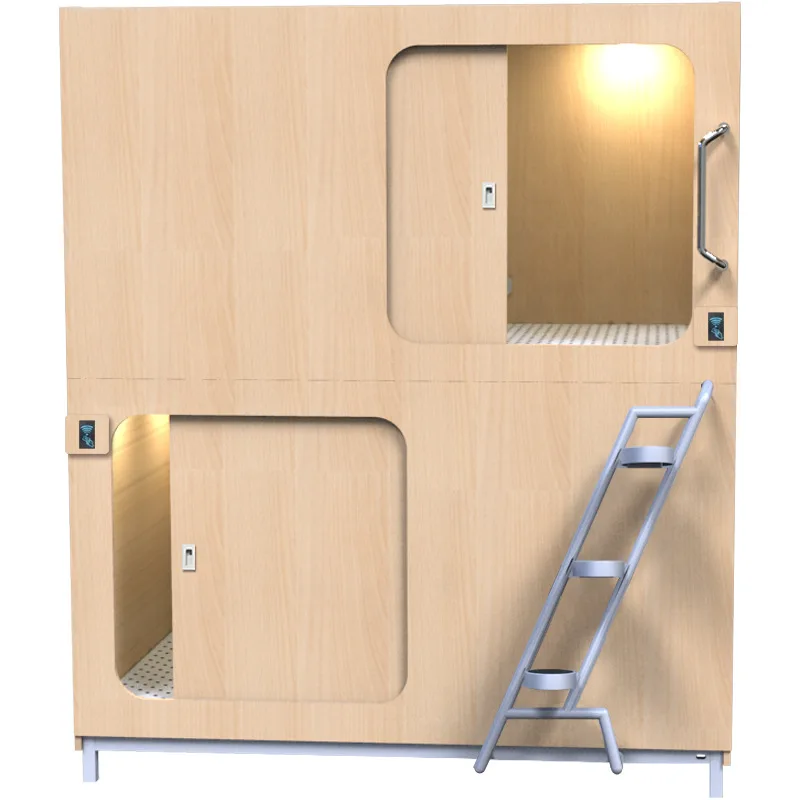 EZ-Home Wholesale Sleeping Pod Hotel Wooden Capsule Hotel Bed Furniture Set Mini House Bed house cabin hotel bedroom sets