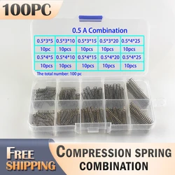 304 stainless steel compression spring Tensile and compression coil give store content box Hardware tool accessories 100pcs/lot