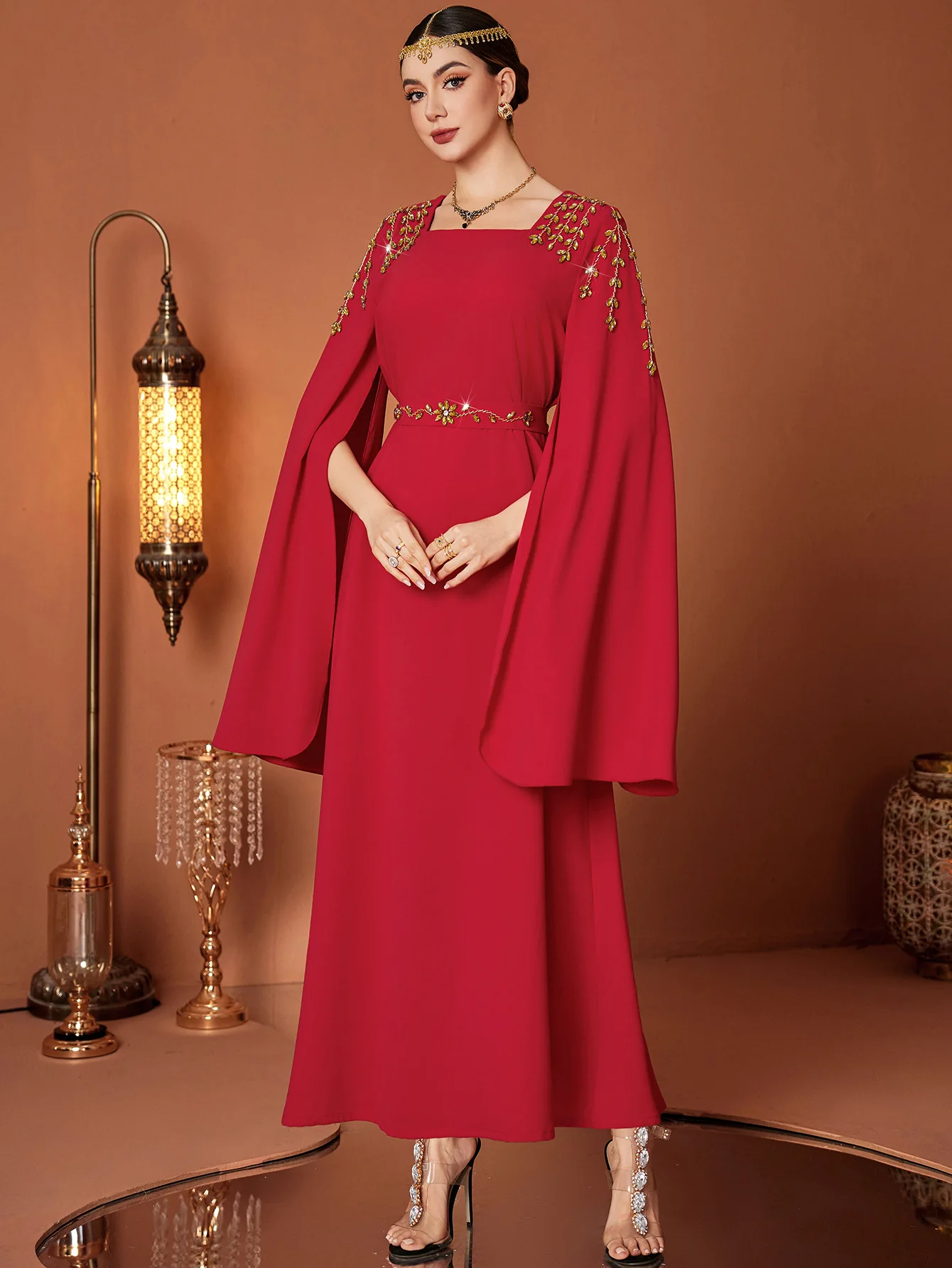 Eid Muslim dress women Abaya diamond maxi Long Dresses Vestidos Largos Party caftan Jalabiya Ramadan dubai Arab long Robe 2025