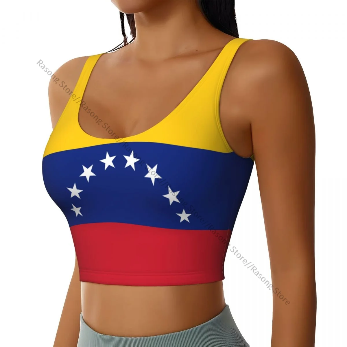 

Women Sexy Sports Vest Venezuela Flag Female Streetwear Sport Lingerie Tee Crop Top