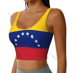 Women Sexy Sports Vest Venezuela Flag Female Streetwear Sport Lingerie Tee Crop Top