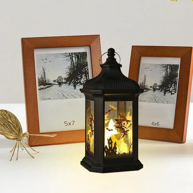 Halloween Lanterns Decorative LED Candle Lanterns Portable LED Candle Lantern Fall Seasonal Light Decorative Candle Lantern For