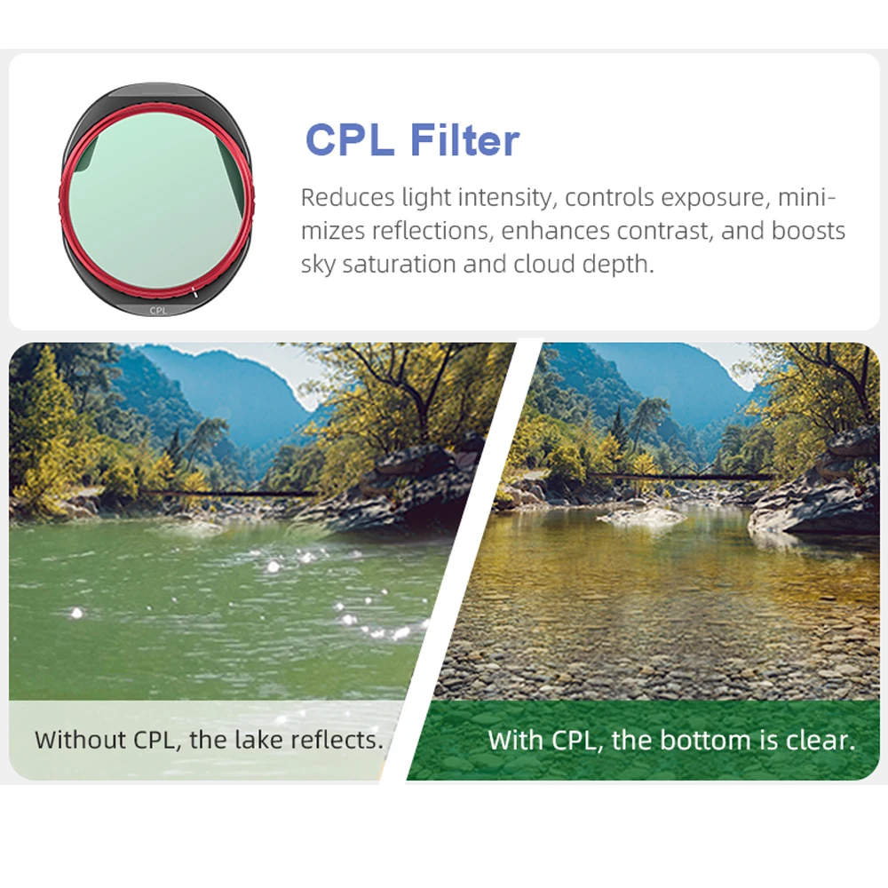 

Camera Lens ND Filter ​for DJI Mavic 4 Pro ND & CPL Filters Set ND8 ND16 ND32 ND64 CPL Filters Drone Accessories Neutral Density