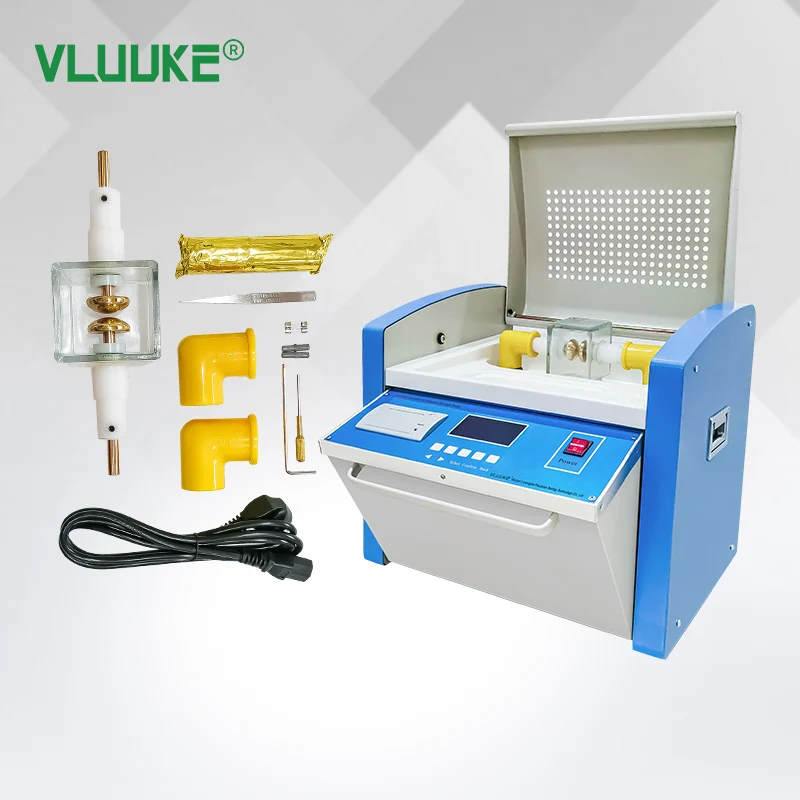 Vluuke LNJY-80A testador de resistência dielétrica de óleo isolante automático testador digital portátil de alta precisão para sistemas de energia