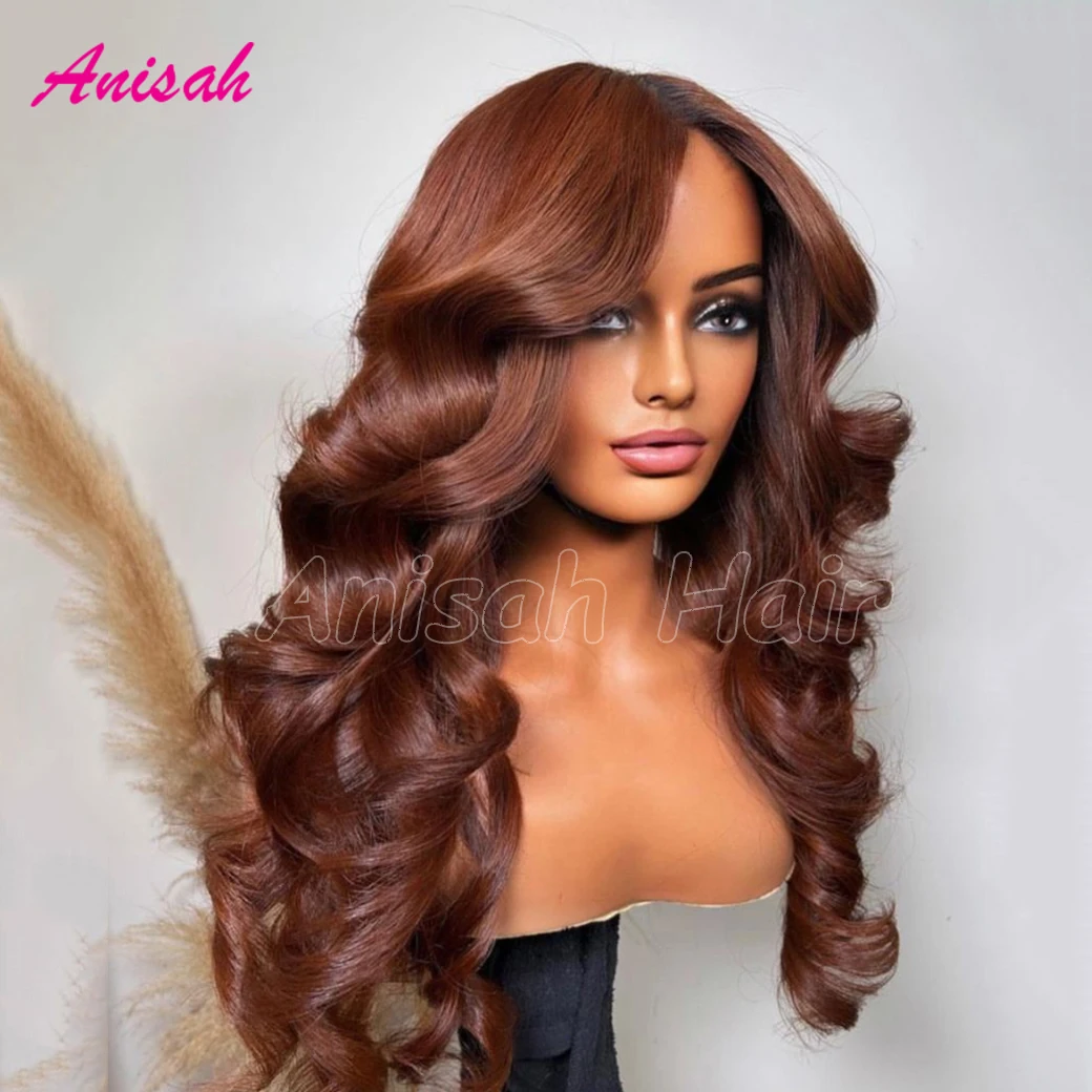 Body Wave Glueless Wigs Human Hair 13x4 Transparent Lace Frontal Wig Brazilian Colored Human Hair Wigs For Black Women