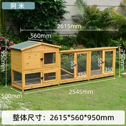 Urine-proof Deluxe Double Deck Pet Cage for Dutch Pig Guinea Pig Pigeon Rabbit Hutch Outdoor Large Chicken Coop Pet Cages