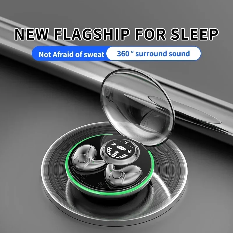 Sleep Invisible Earphone Mini Hidden Headphones In Ear IPX5 Waterproof Wireless Bluetooth Earbuds with Mic HIFI Music Headset