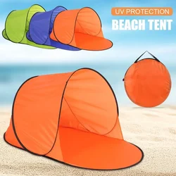 Portable Pop Up Camping Tent, Beach Tent Shade, Sun Shelter, UV Protection, Durable Polyester, PA Coating, Hiking Shelter