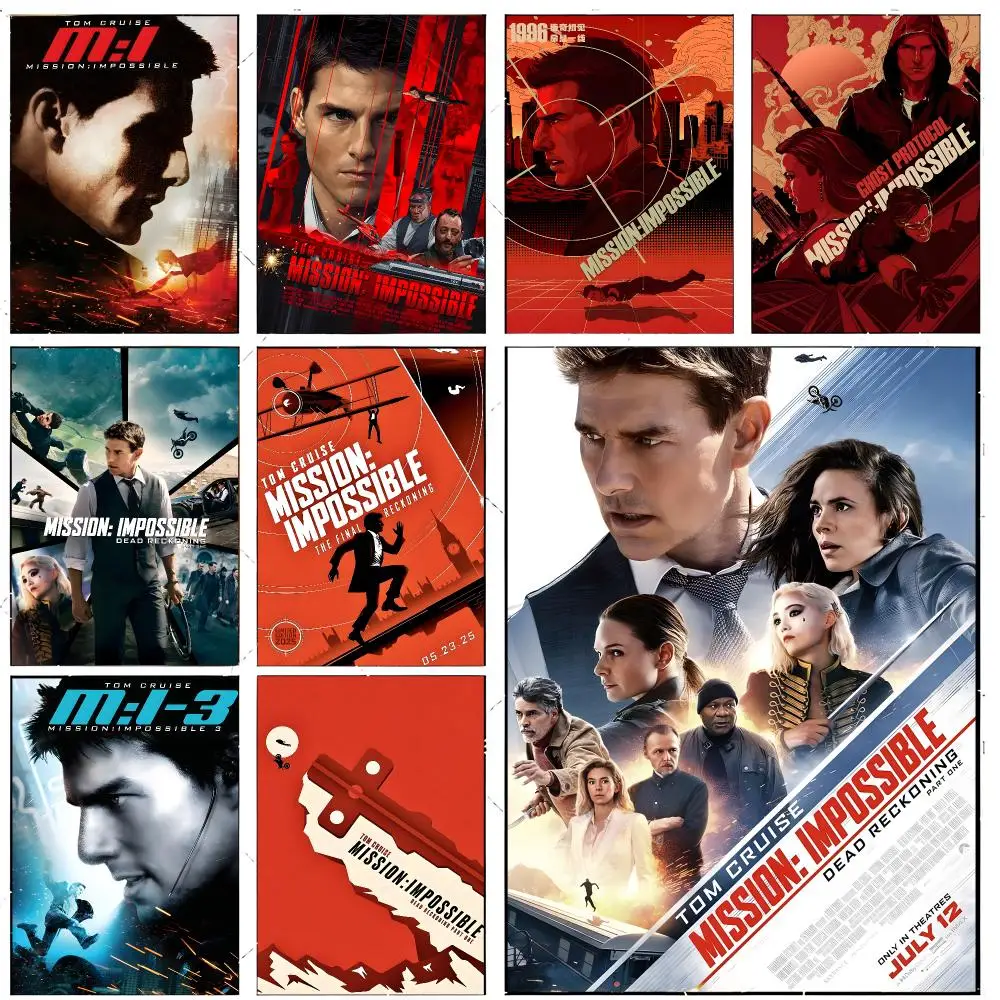 movie action MMission Impossible Poster Premium Decor Art & Gift for Household Lounge Home Ornaments