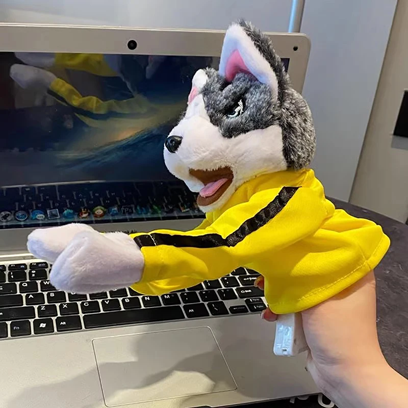 Nieuwe Pluche Interactieve Speelgoed Husky Boksstrijd Met Stemmen Lastige Speelgoedfonetische Veranderingen Voor Ouderkinderen